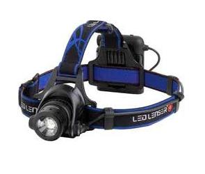 LED-LENSER HEADLAMP  H14 -  High-end Power LED with white beam,     Battery life of 16 hours at 200 lumens, Energy saver or full power mode, 8 light functions, 3 light programs - professional, easy & defense, Swiveling head, Focusable beam, Hard gold-plated battery contacts to maximize efficiency and resist corrosion, Water resistant, Includes 1 H14 LED headlamp, 1 set of batteries, 1 universal mounting bracket & instruction manual.